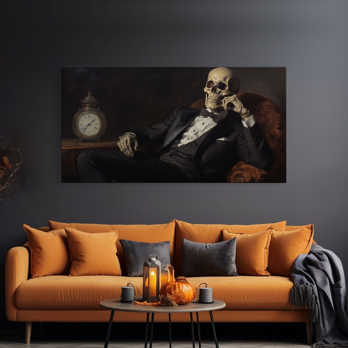 Renaissance Skeleton, Dark Academia Poster Print - Image 3