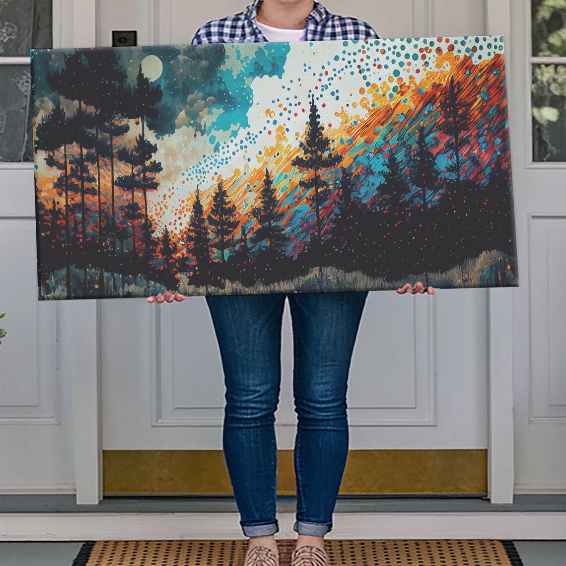 Crystal Pine Tree Art Print - Image 4