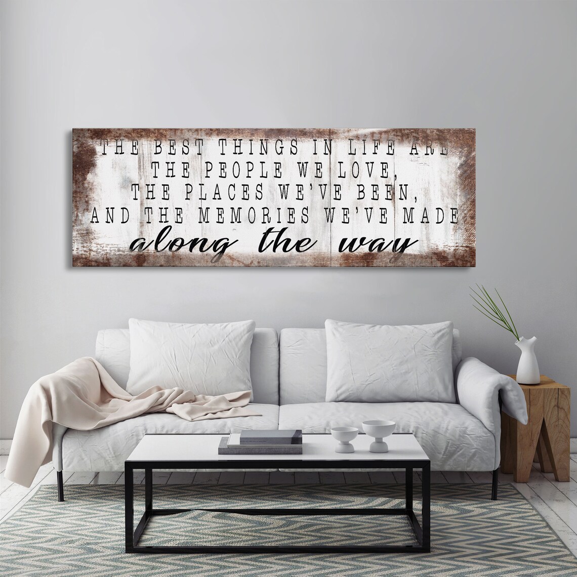 The Best Things In Life Motivational Quote Art Print