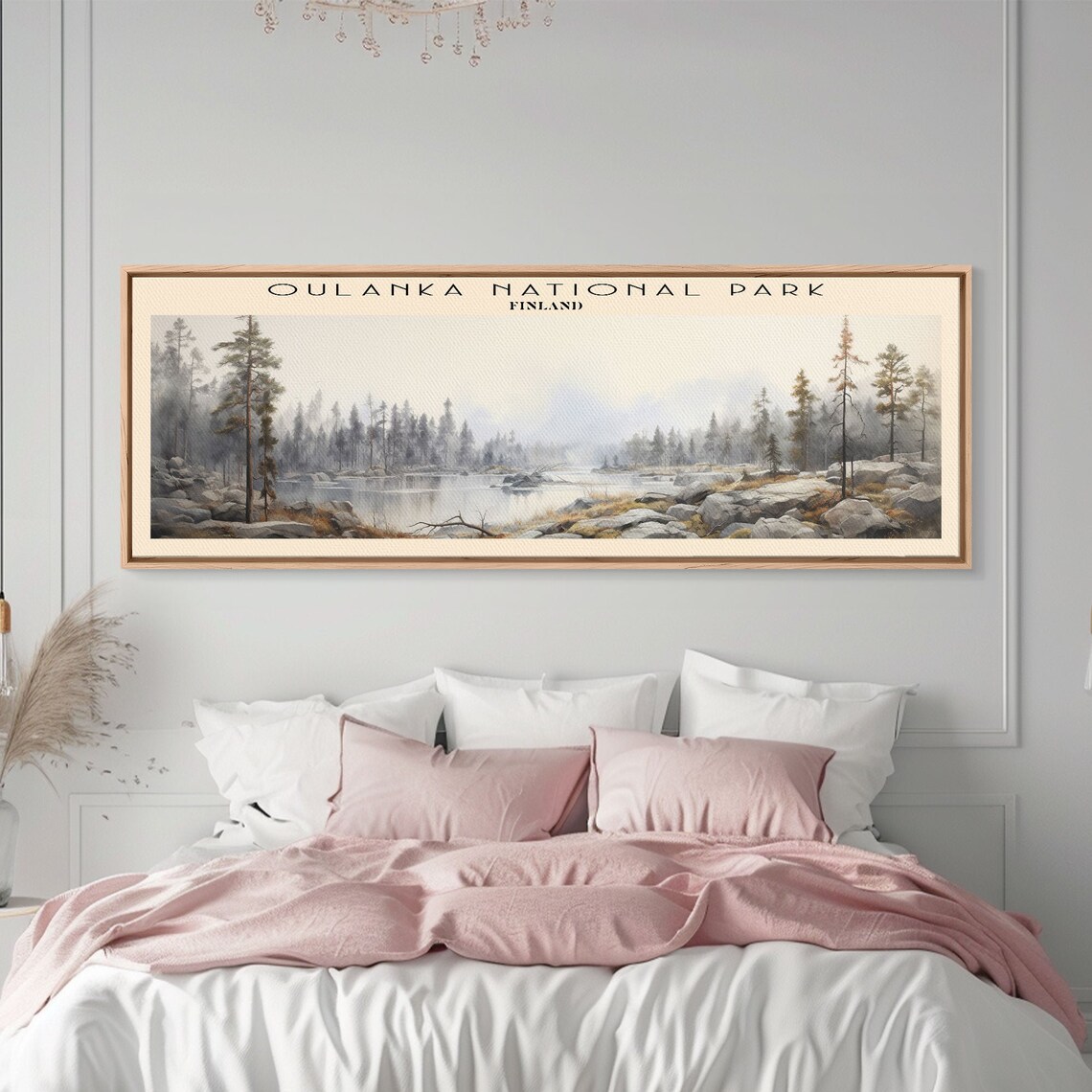 Oulanka National Park Finland Misty River Pine Forest Vintage Travel Poster - Image 6