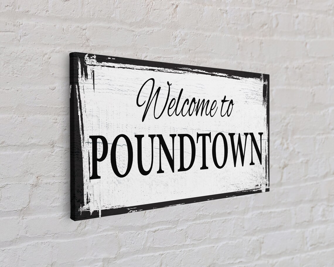 Welcome to Poundtown Funny Housewarming Art Print - Image 2