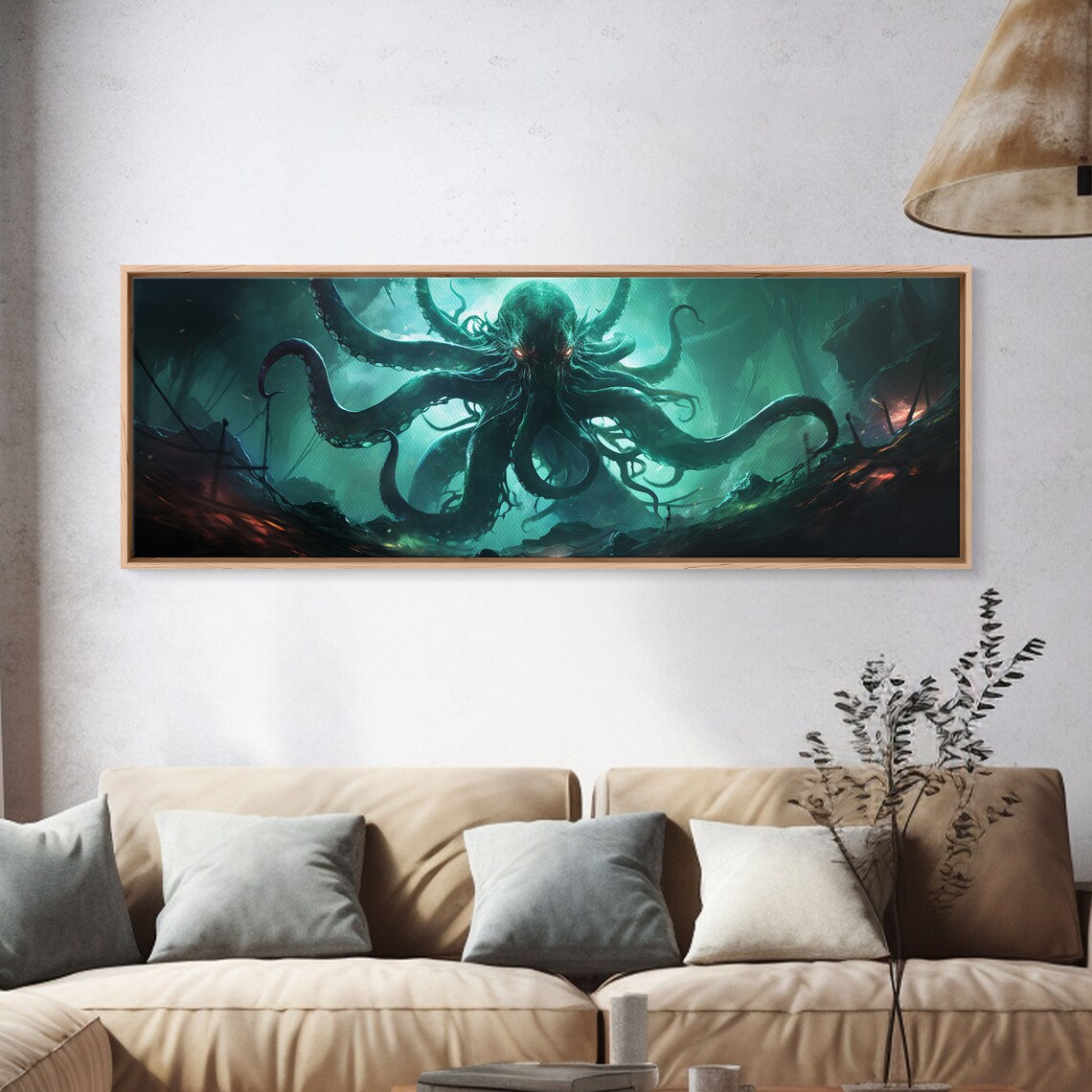 Rise Of Cthulhu Gothic Dark Art Poster Print - Image 4