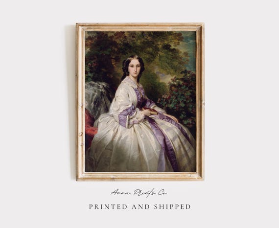 Antique Countess Portrait Painting, Vintage Art Print