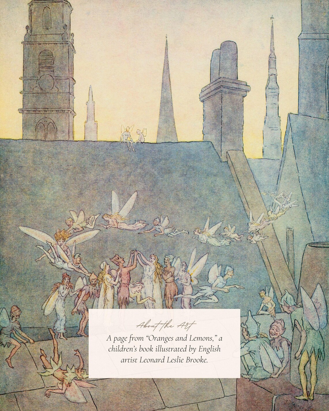 Vintage Fairy Childrens Storybook Art Print - Image 2