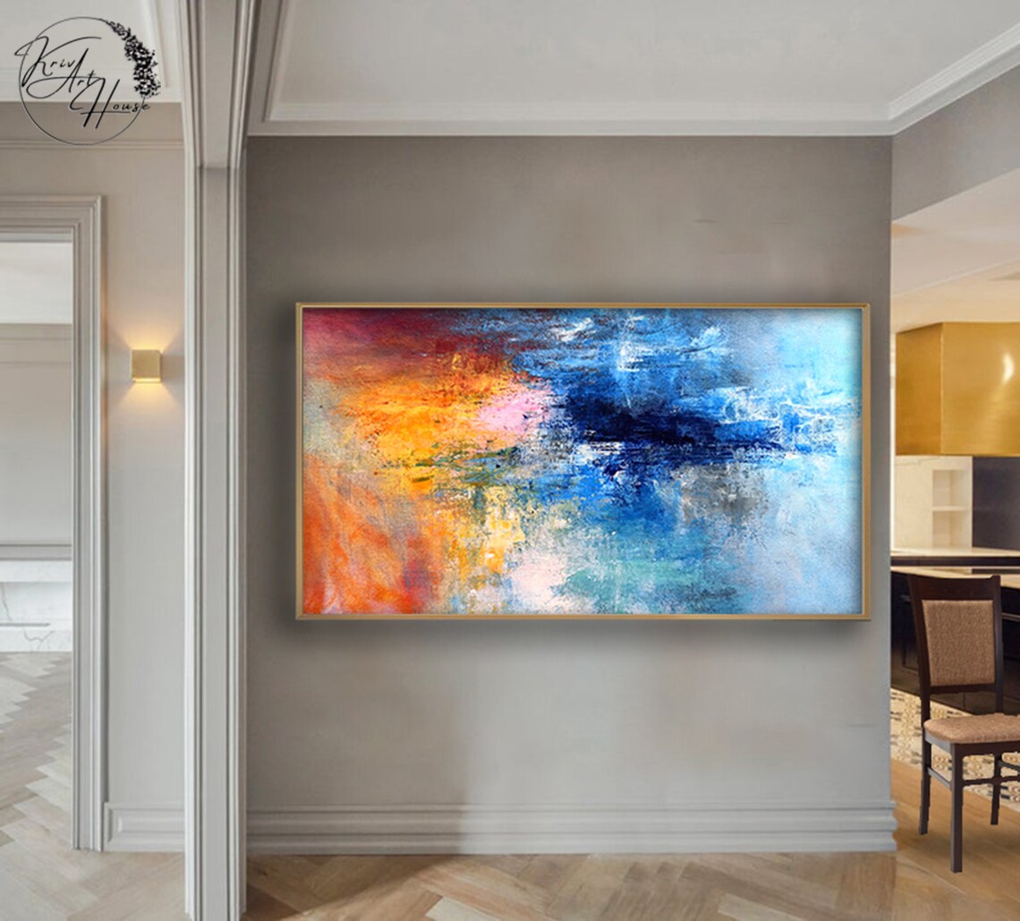 Colorful Abstract Art Print, Oversized Wall Art - Image 4