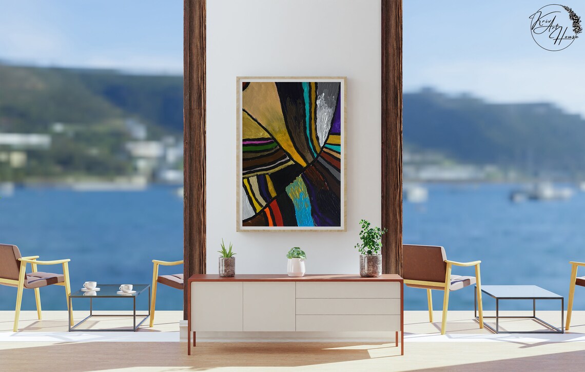 Traditional Modern Abstract, Contemporary Art Print - Image 3
