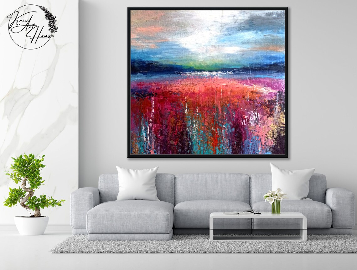 Oversize Abstract Painting, Contemporary Art Print - Image 2