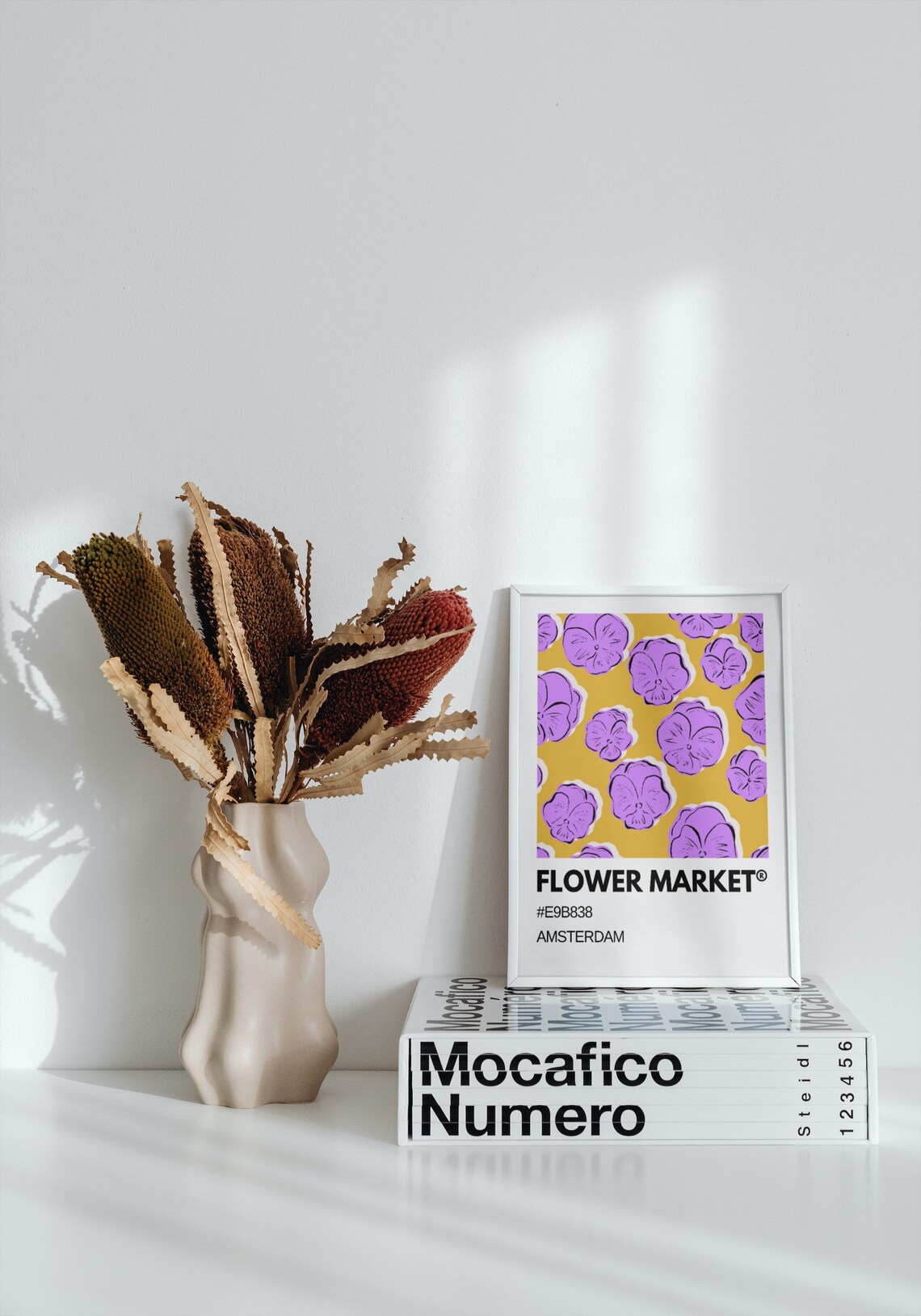 Flower Market Art Print, Amsterdam Floral Decor - Image 3