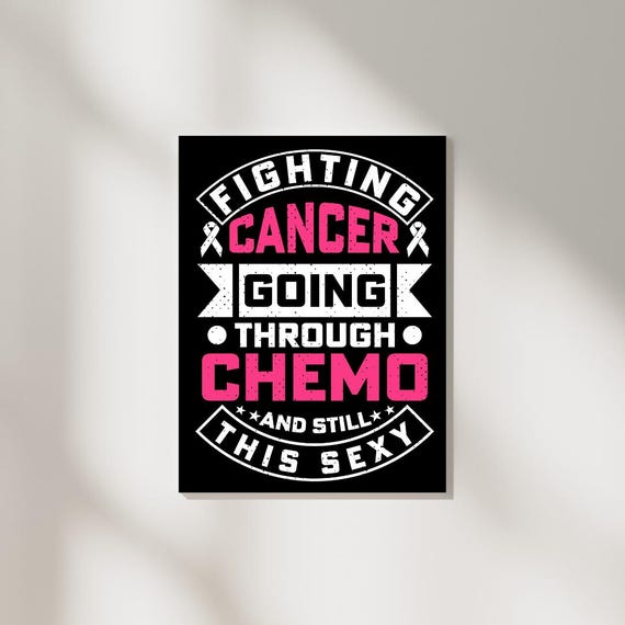 Fighting Cancer Wall Art Posters Cafe Decor Home World Poster Design