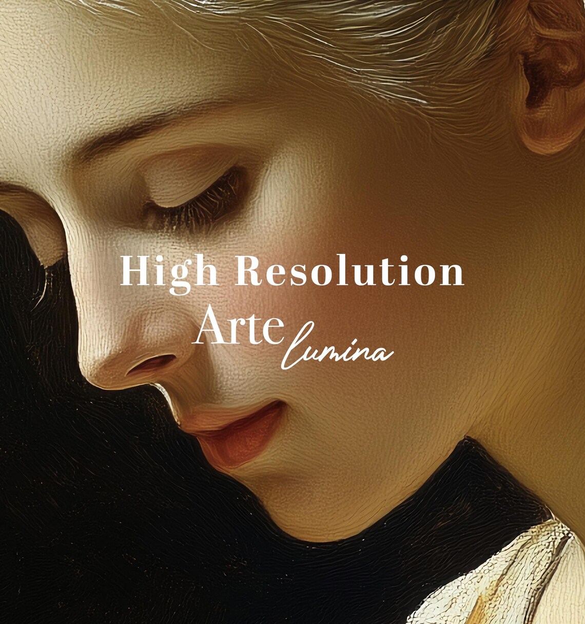 Young Woman Reading Book Classical Oil Painting Portrait Poster - Image 6