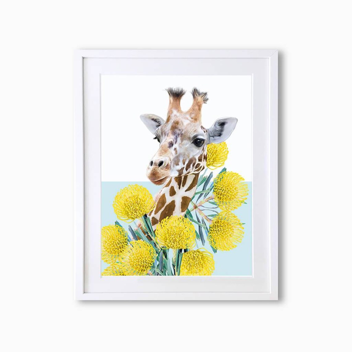Giraffe Art Print by Lola Design