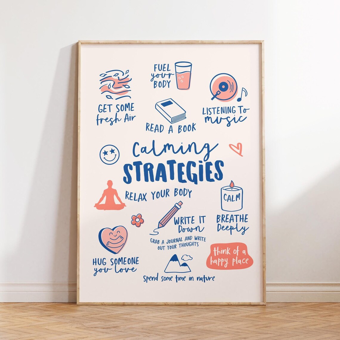 Claiming Strategies Calm Down Corner Poster Print