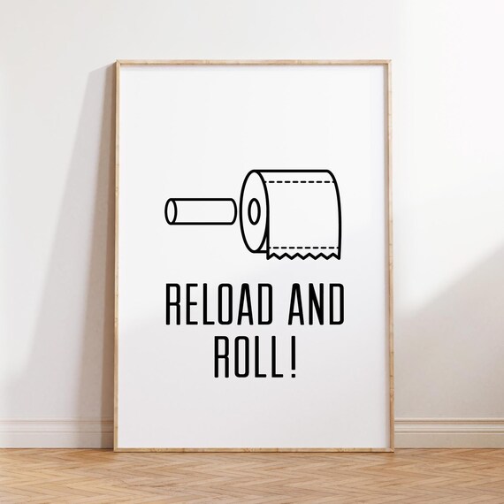 Funny Bathroom Wall Art Printable Bathroom Prints Funky Decor Minimalist Toilet Poster For Kids