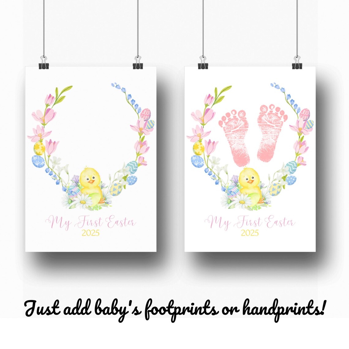 Baby's First Easter Keepsake, Easter Egg Wreath - Image 3