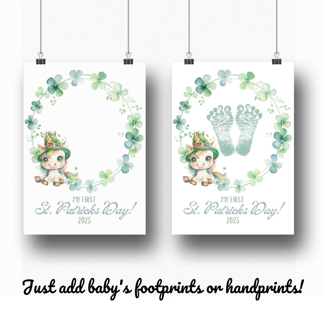 My First St Patrick's Day Keepsake, Newborn Baby - Image 3