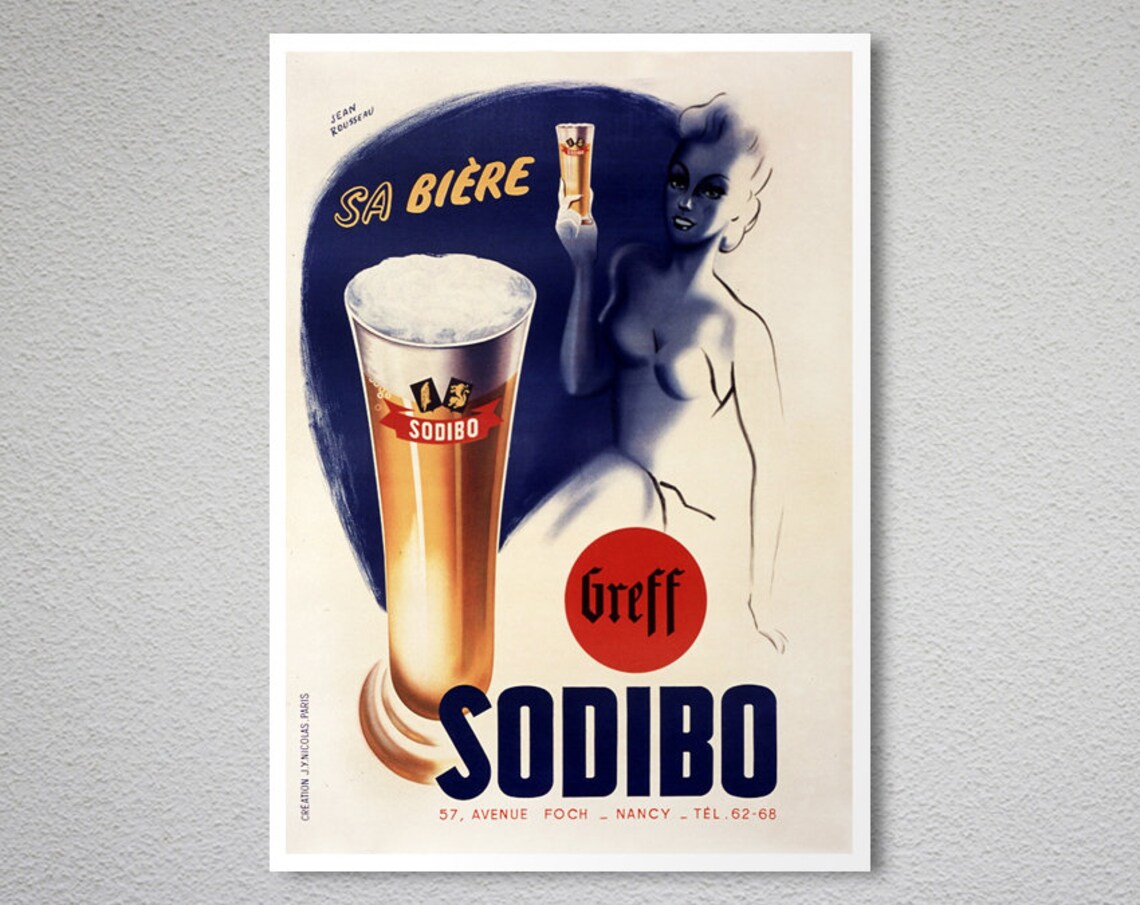 Sodibo Greff Sa Biere French Vintage Beer Advertising Poster Bar Decor - Image 2
