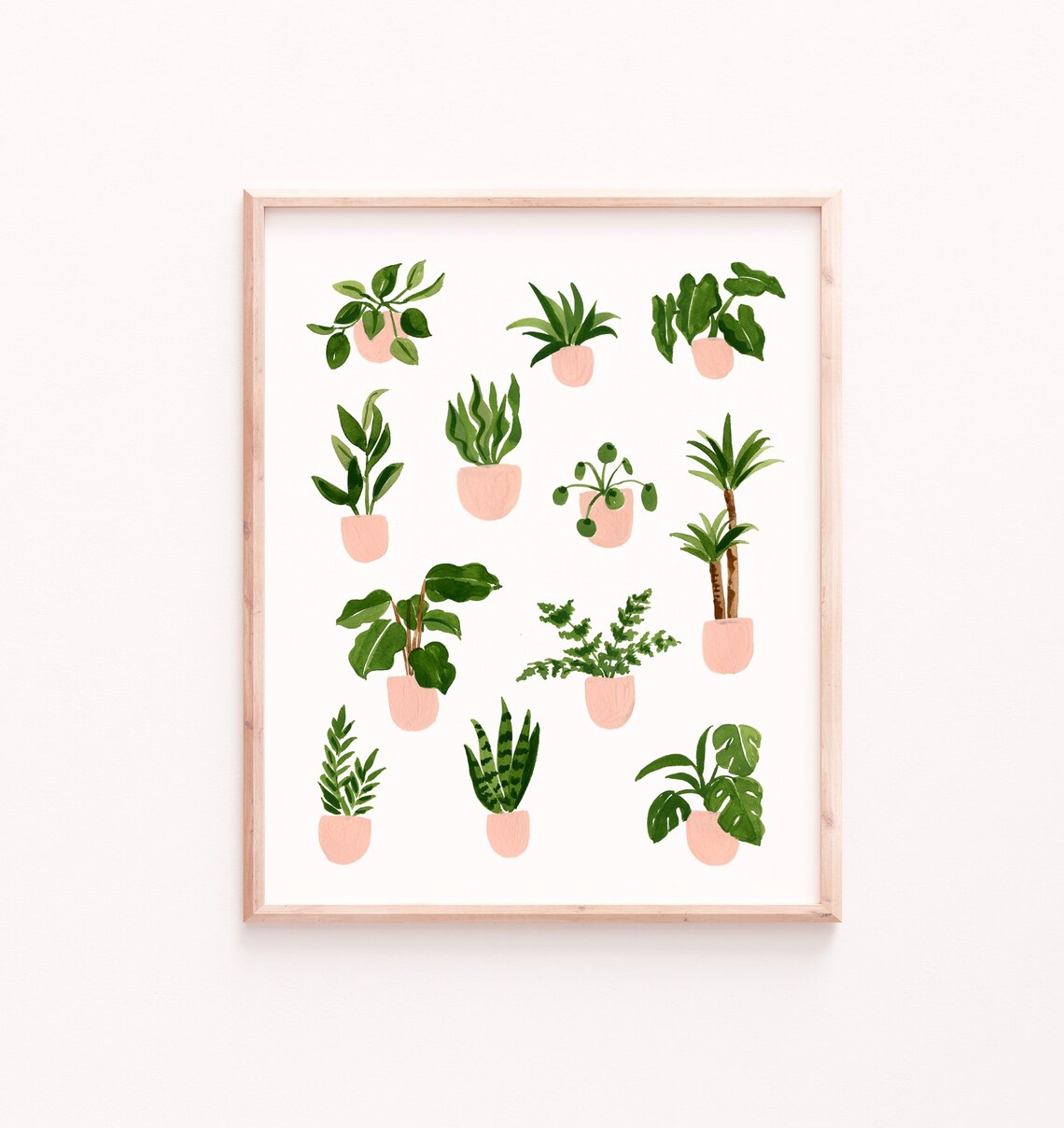 House Plant Art Print, Modern Plant Poster - Image 2