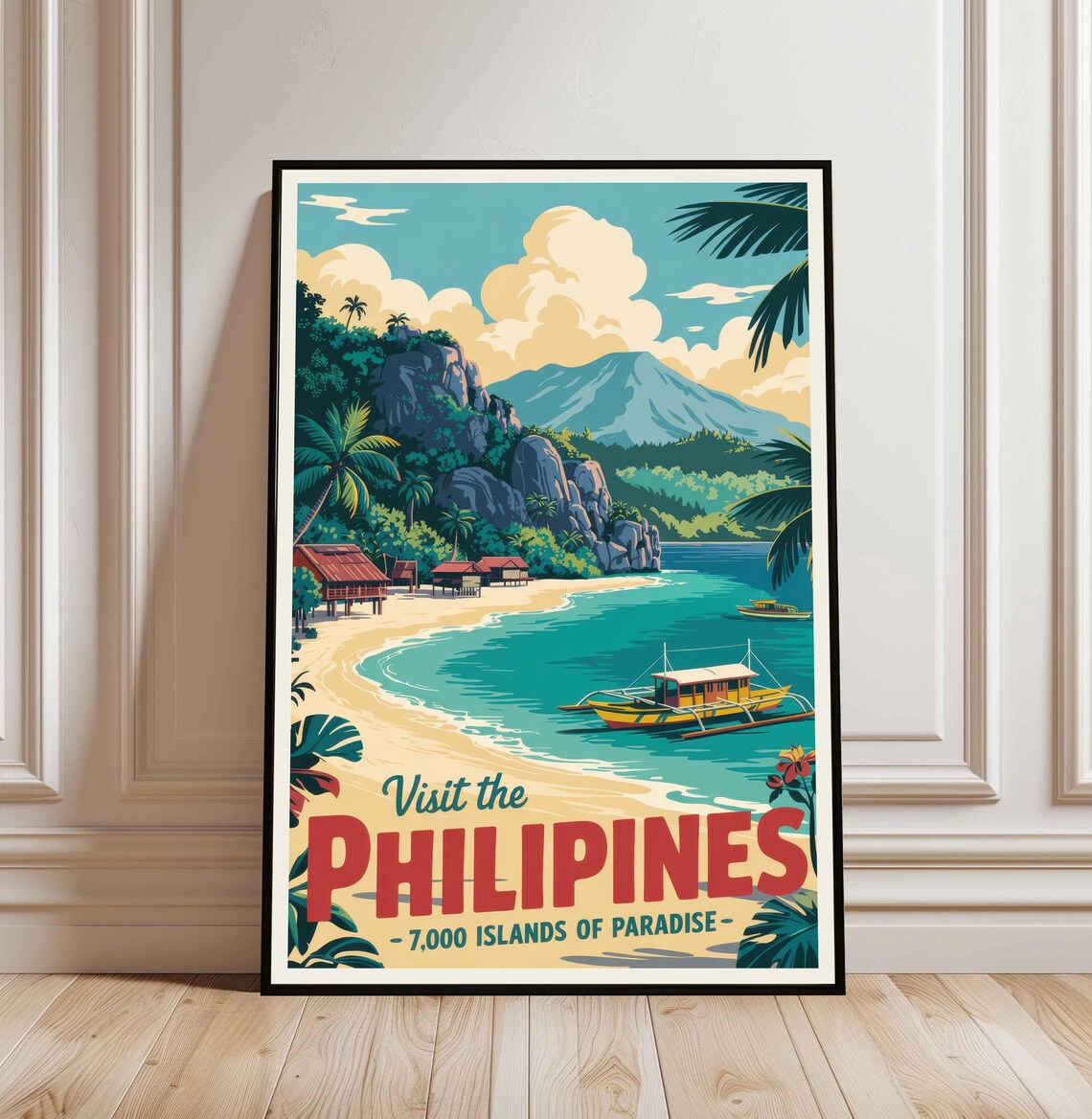 Philippines Travel Poster, Asia Wall Art