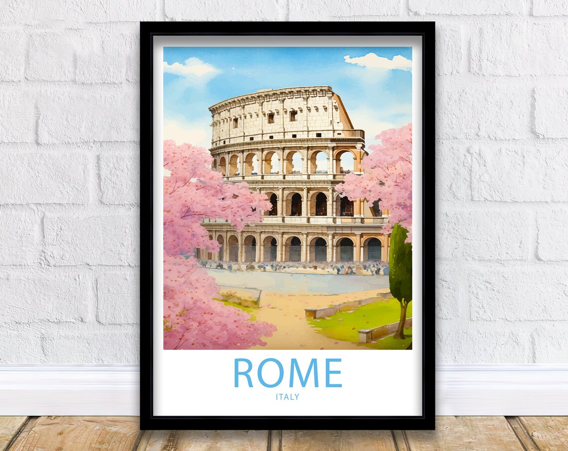 Colosseum Travel Print Wall Art Colosseum Rome Travel Poster Wall Hanging Home Dcor Colosseum Gift Lover Colosseum Rome Art Lover Colosseum