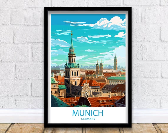 Munich Germany Travel Poster