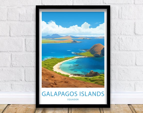 Galapagos Islands Print Galapagos Islands Ecuador Poster Home Dcor Galapagos Islands Ecuador Wall Art Galapagos Islands Ecuador Wall Decor