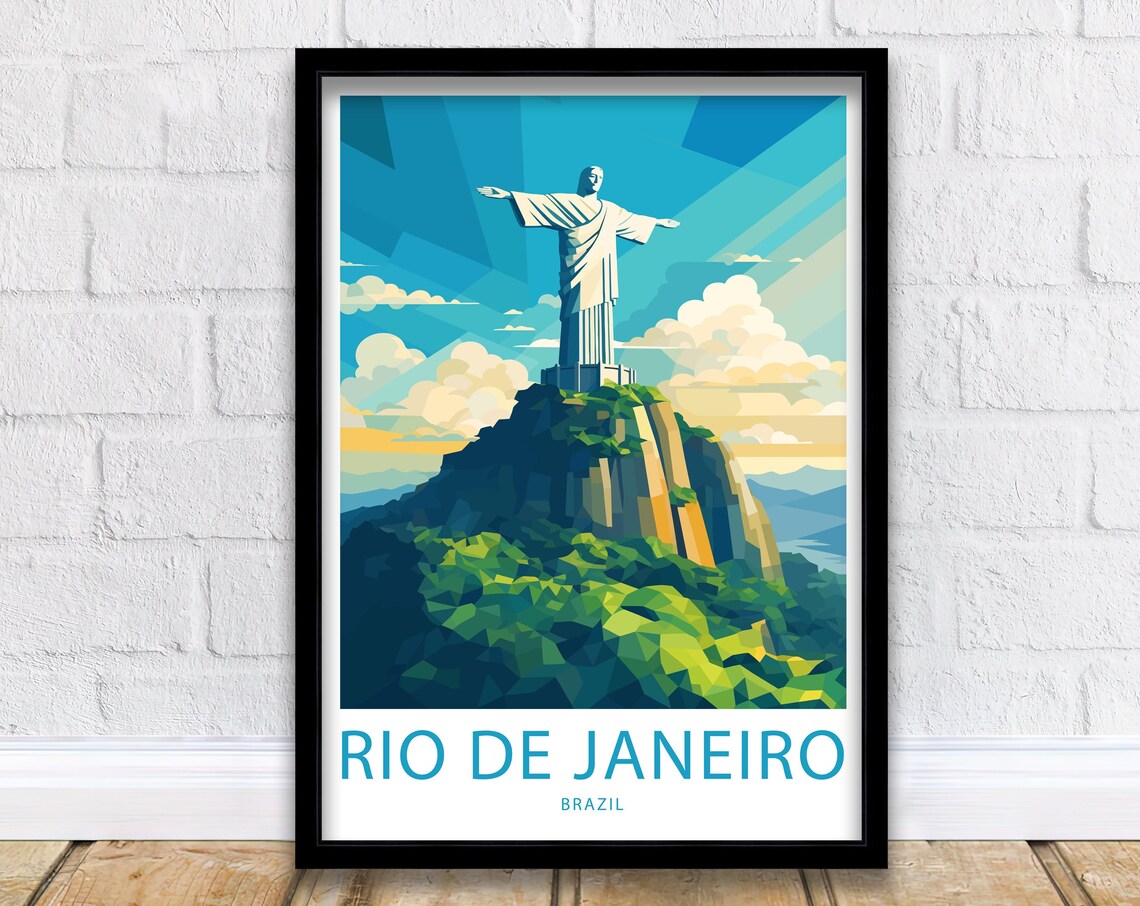 Rio De Janeiro Brazil Travel Poster Art Print