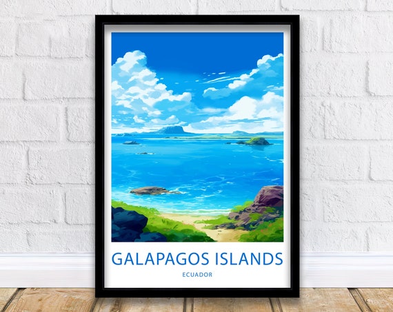 Galapagos Islands Print Galapagos Islands Ecuador Poster Home Dcor Galapagos Islands Ecuador Wall Art Galapagos Islands Ecuador Wall Decor
