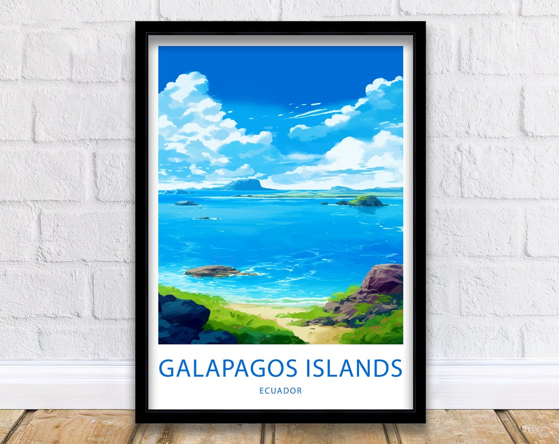 Galapagos Islands Print Galapagos Islands Ecuador Poster Home Dcor Galapagos Islands Ecuador Wall Art Galapagos Islands Ecuador Wall Decor