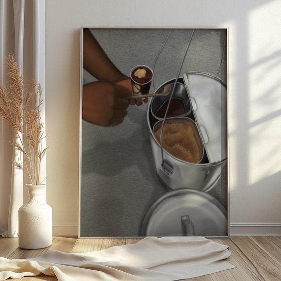 Satin Poster Filipino Magtataho Wall Art Print Pinoy Breakfast Unique Gift Street Food For Friend And Family