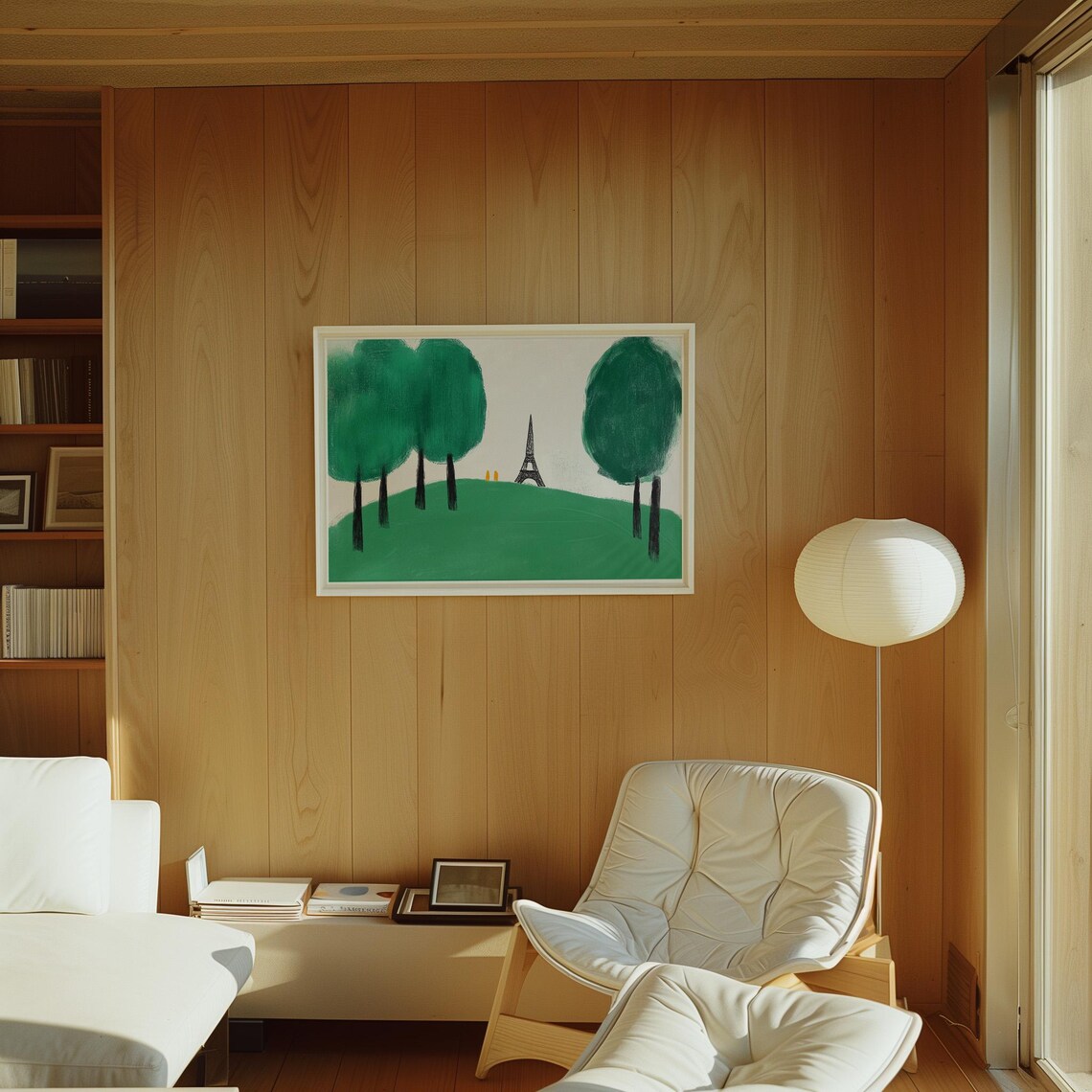 Paris Minimalist Eiffel Tower Art Print, France - Image 4
