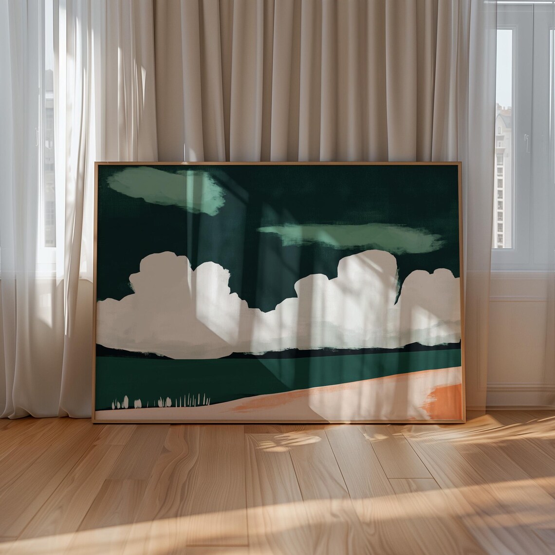 Minimalist Cloudscape - Vintage Travel Poster - Image 5