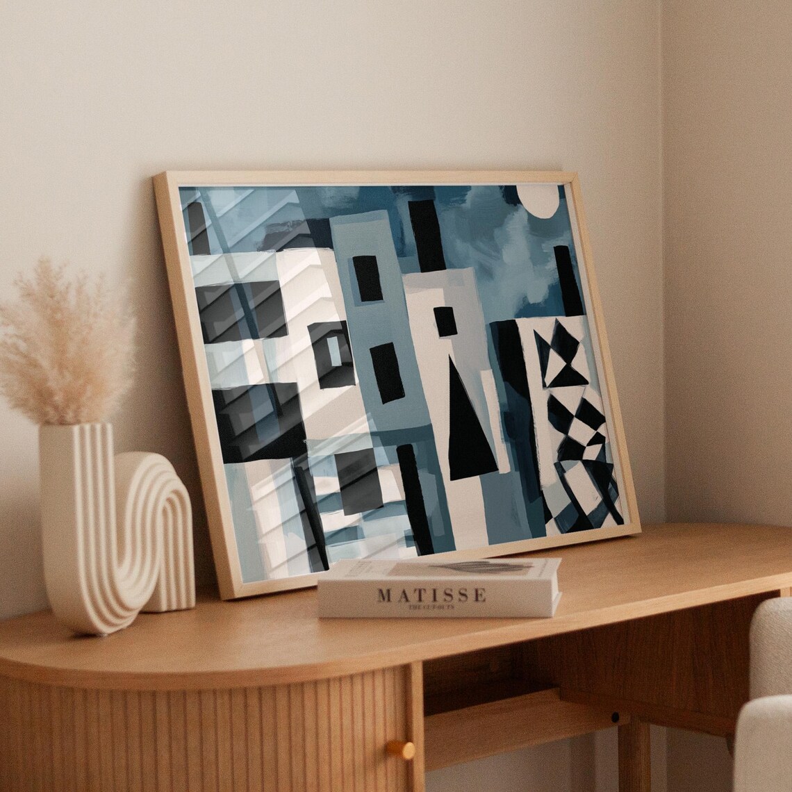 Modern Abstract Cityscape, Minimalist Urban Decor - Image 5