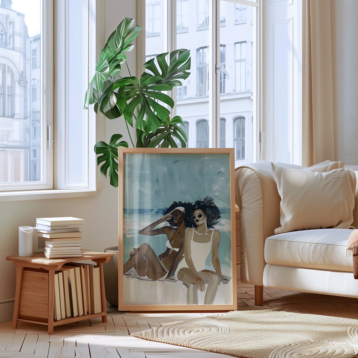 Black Women Female Body Abstract Living Room Poster - Image 3
