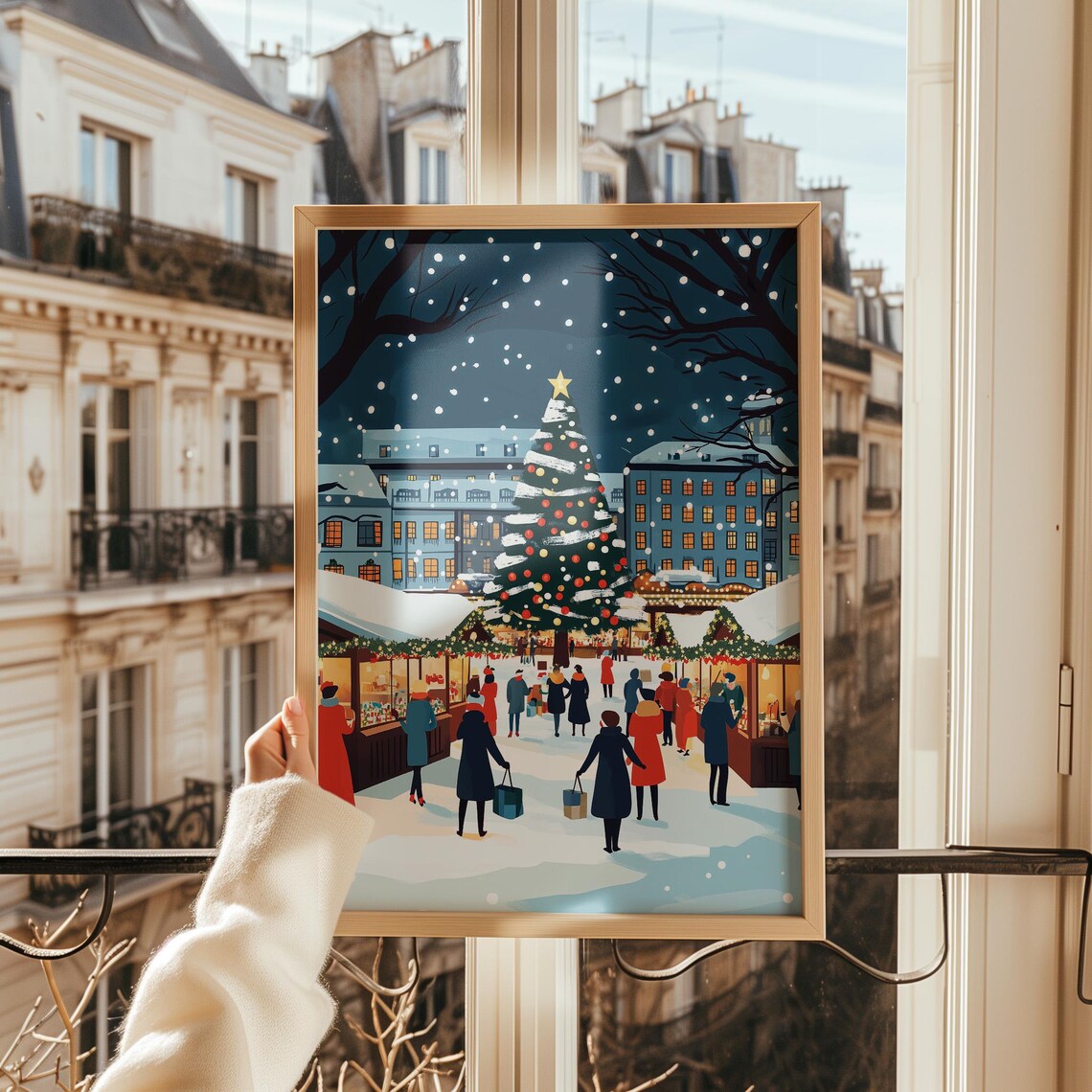 Festive Retro Christmas Market, Mid Century Nostalgic Holiday