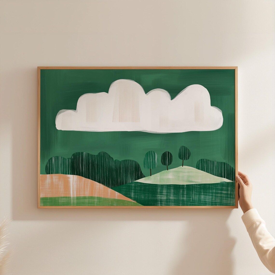 Modern Abstract Landscape, Minimalist Nature Print