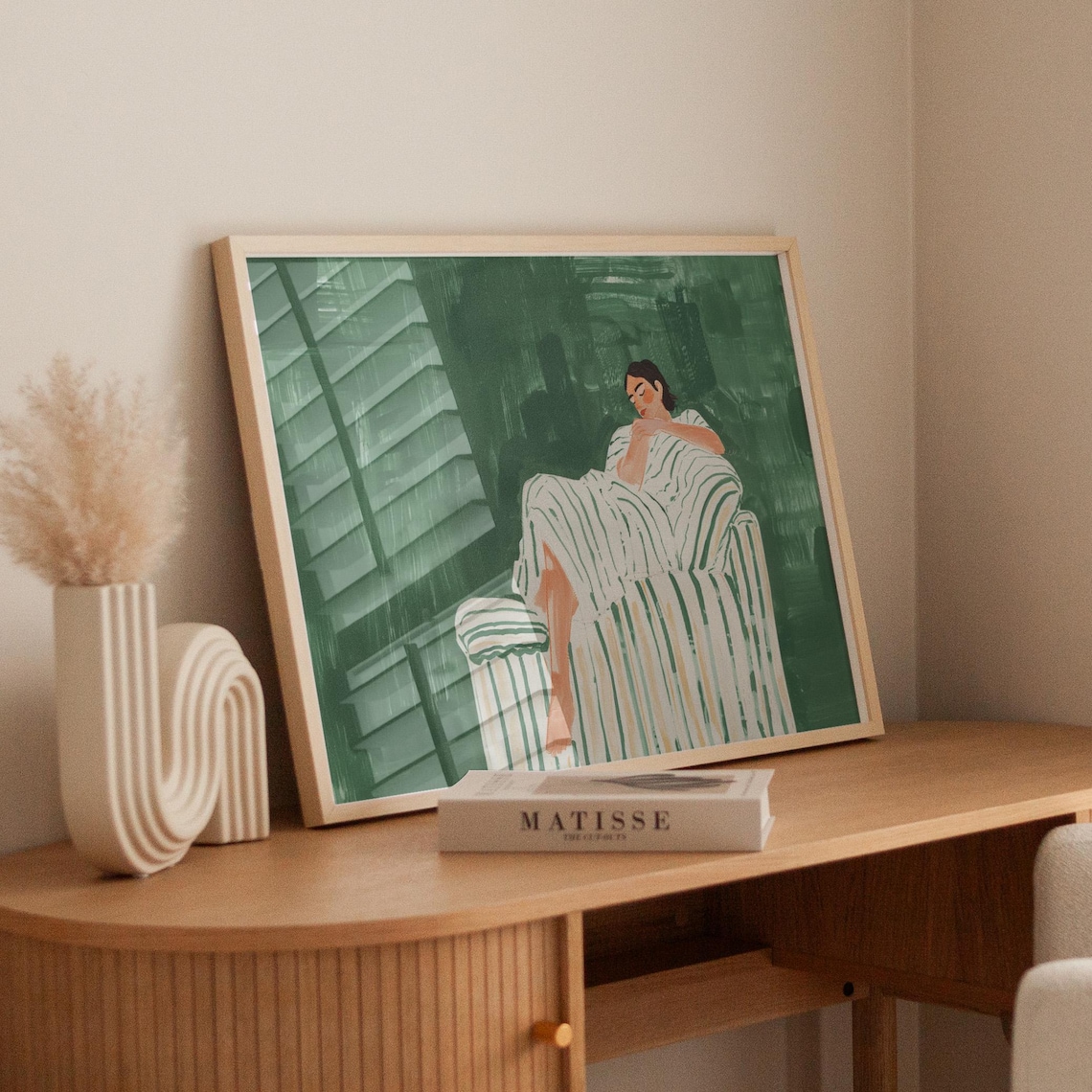 Abstract People Wall Art, Contemporary Horizontal Print - Image 4