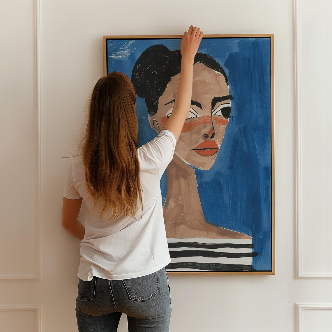 Bold Woman Portrait - Abstract Fashion Wall Art - Image 3