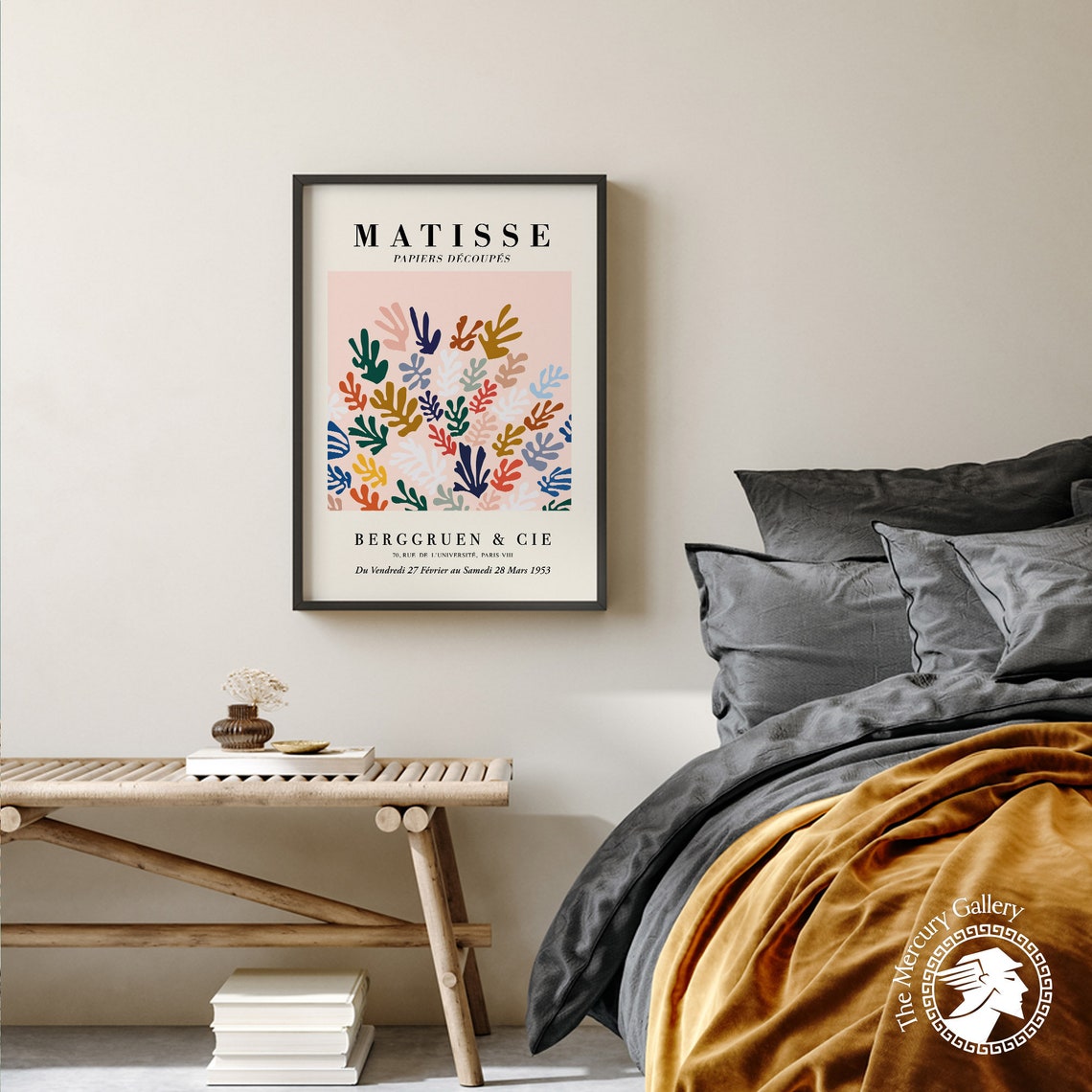 Henri Matisse Exhibition Poster Matisse Papiers Decoupes Botanical Wall Art Boho Wall Decor - Image 3