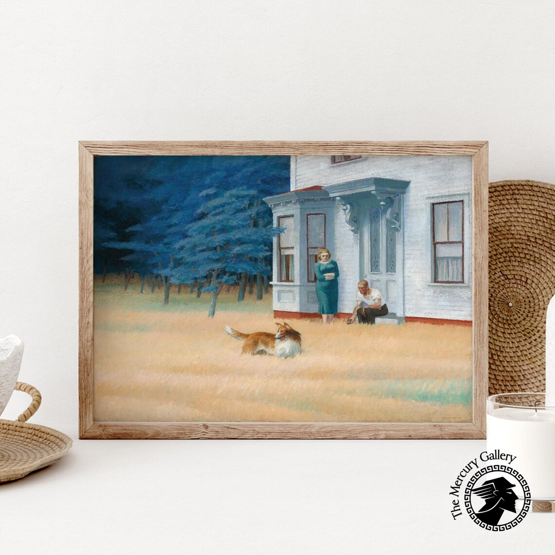 Edward Hopper Cape Cod Evening, Mid-Century Modern