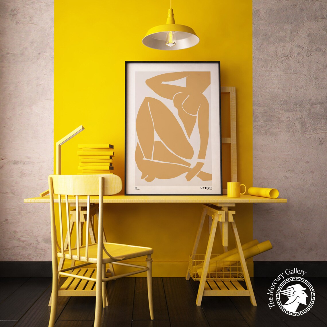 Matisse Yellow Nude Cut-Outs Fauvism Art Print - Image 5