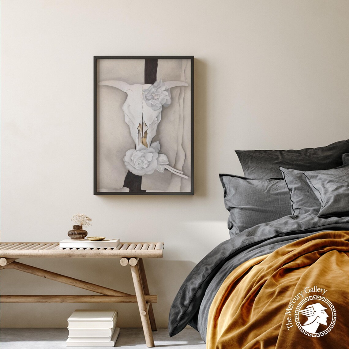 Cow Skull With Calico Roses, Georgia O'Keeffe Print - Image 4