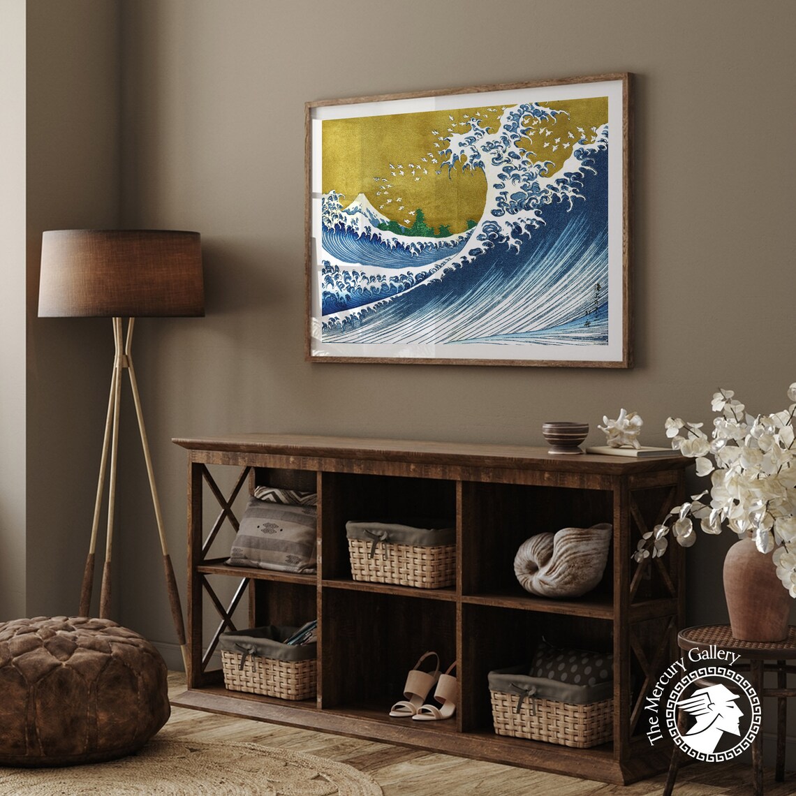 Katsushika Hokusai Vintage Big Wave Poster Print - Image 2
