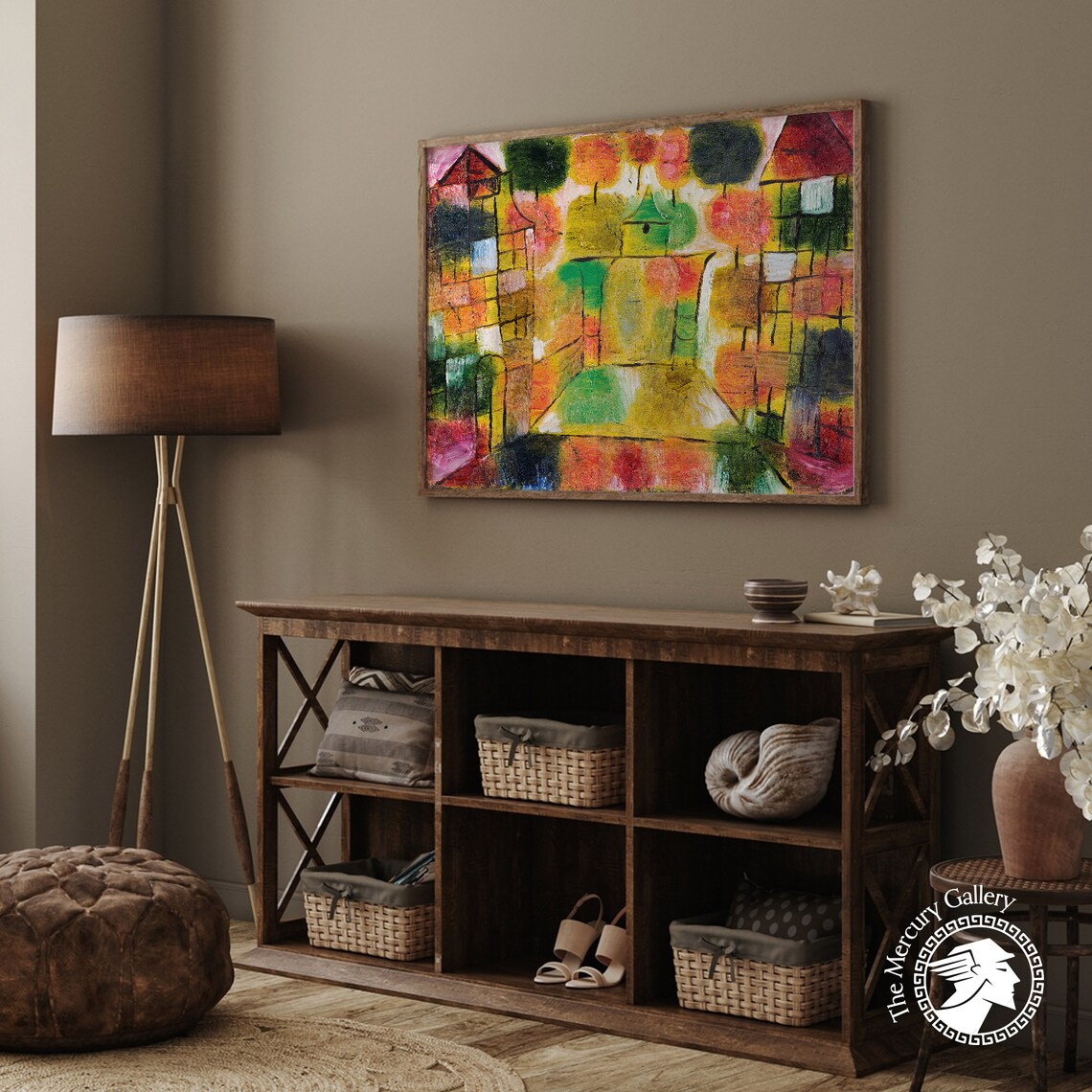 Paul Klee Tree And Architecture Rhythms Art Print - Image 2