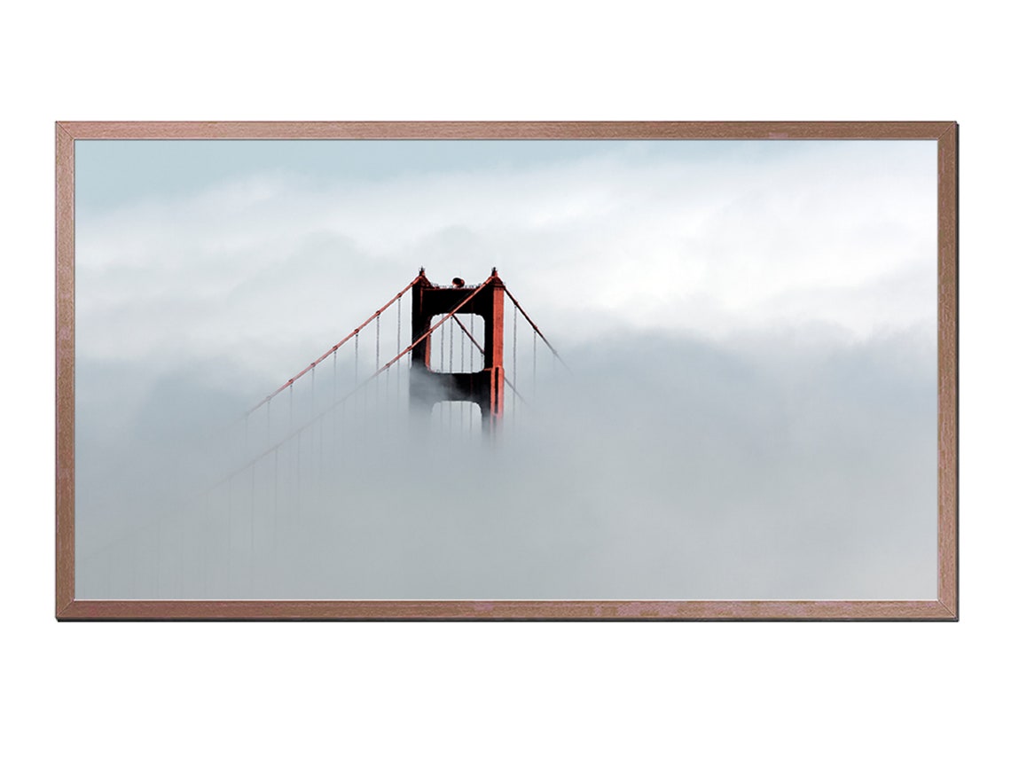 Frame Tv Art Golden Gate Bridge San Francisco Tv Art For Frame Instant