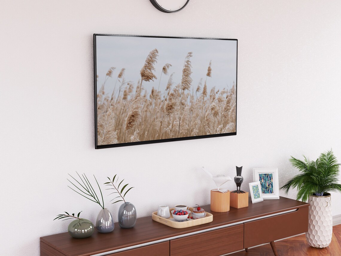 Wheat Field Art Print, Abstract Modern Decor - Image 2