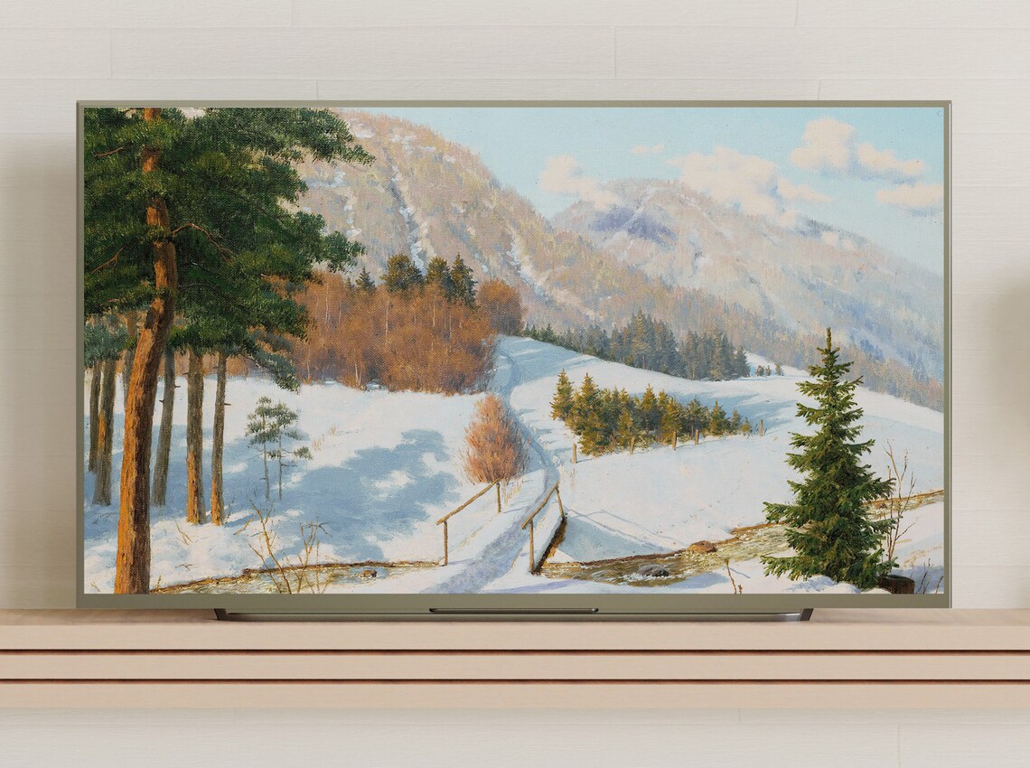 Winter Forest Landscape, Vintage Winter Art Print - Image 3