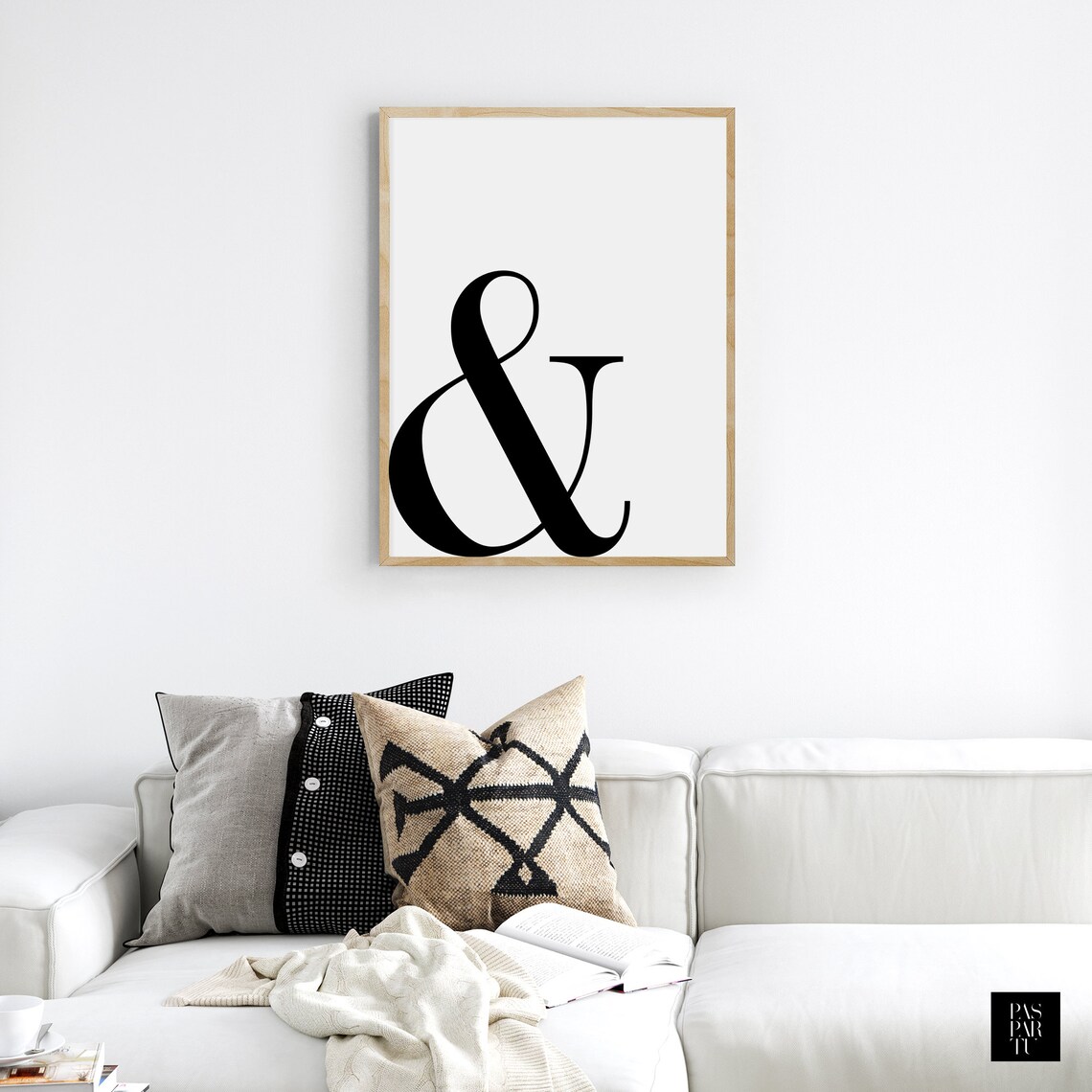 Classic Ampersand Typography, Scandinavian Nordic Decor - Image 4