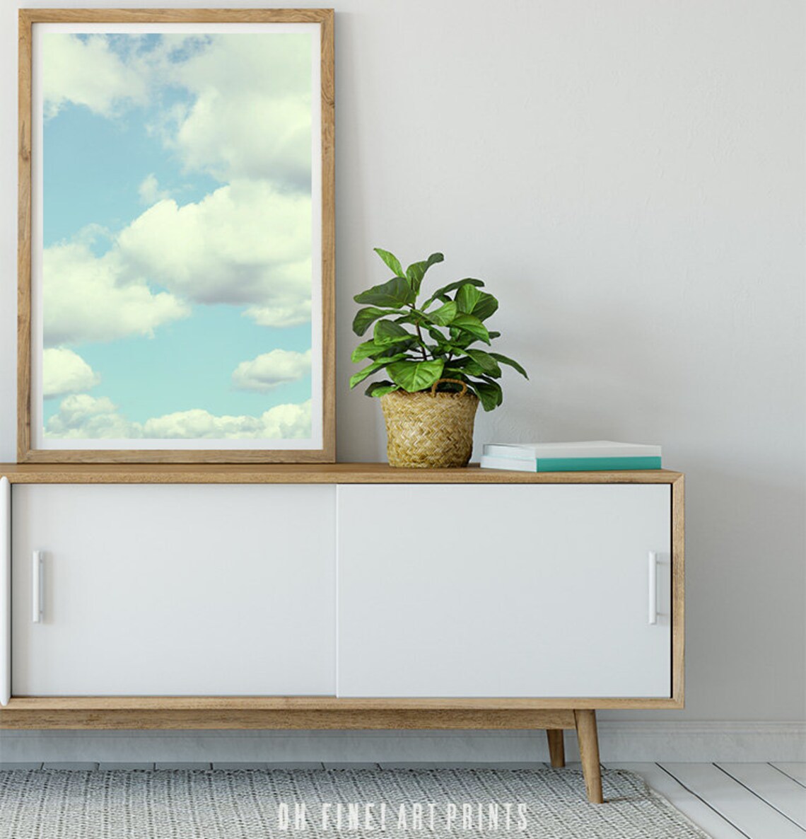 Cloud Print Art, Nursery Wall Decor Poster - Image 4