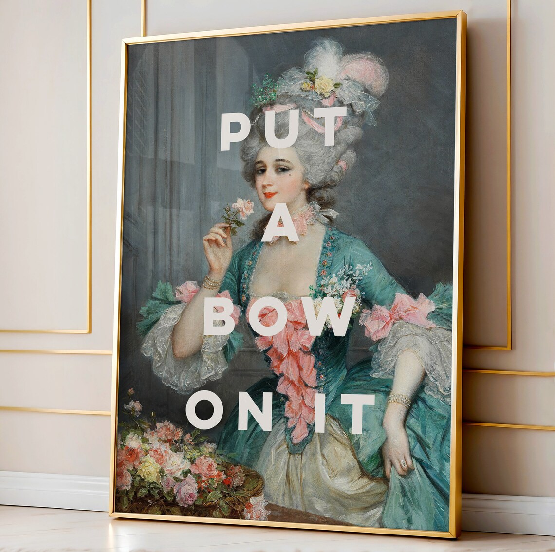 Put A Bow On It Wall Art Print, Girly Aesthetic - Image 4