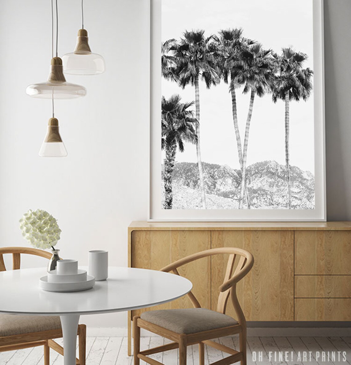 Palm Tree Print, Minimalist Hawaii Poster Art Print - Image 2